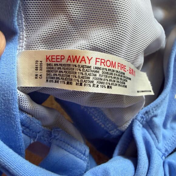 Free People movement light blue bra sz S activewear yoga criss cross back lng ln - Picture 5 of 9